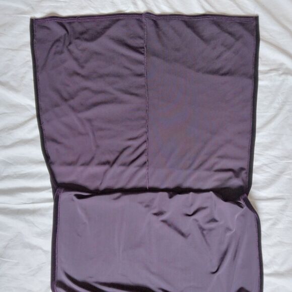 90s Y2K Purple Velour Maxi Dress Vampire Goth Witchcore Cyber Grunge Large - Picture 4 of 15